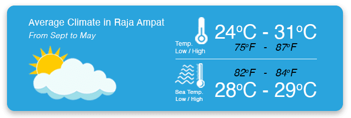 average climate in raja ampat