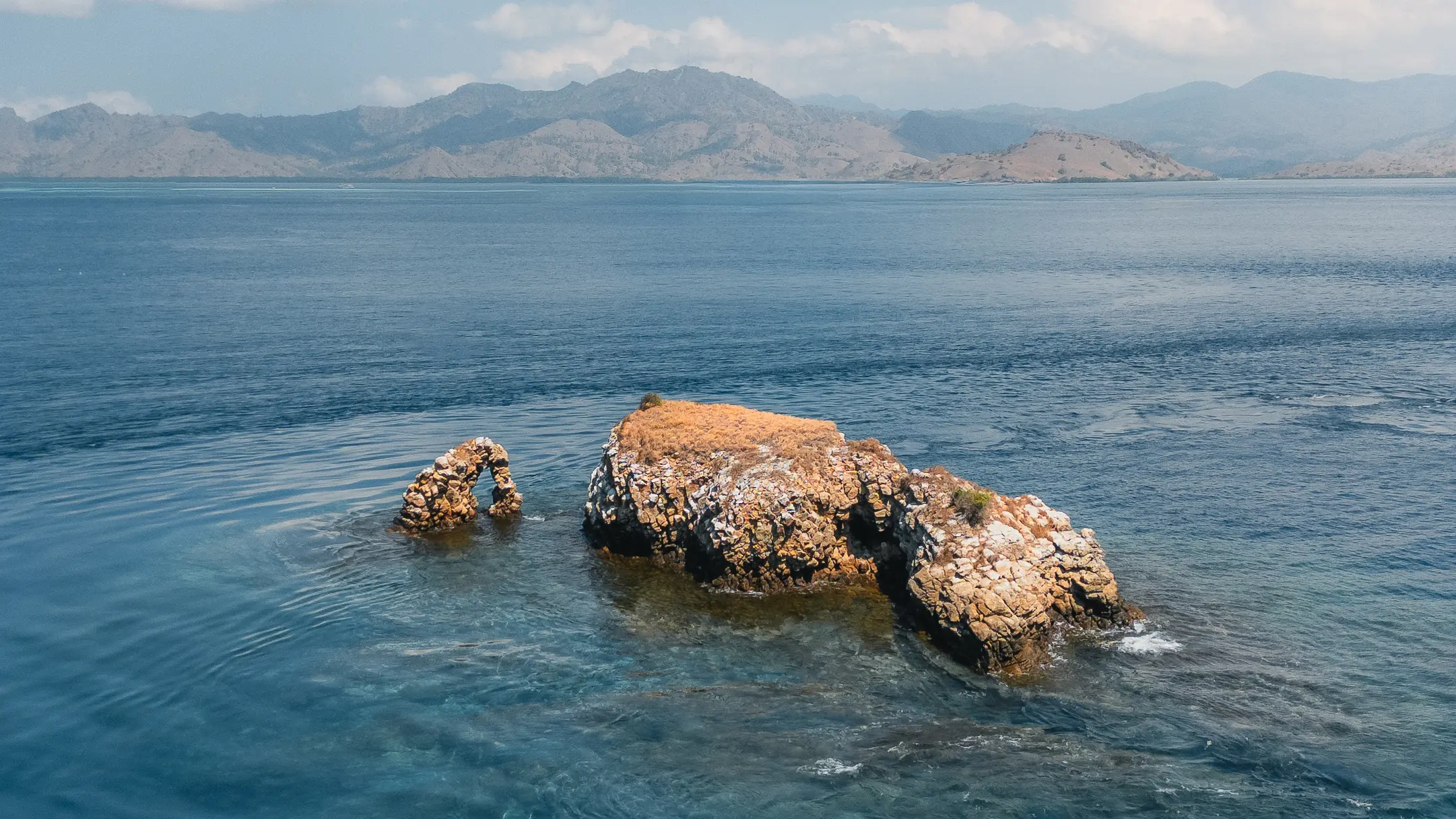 Aerial view of Komodo Island